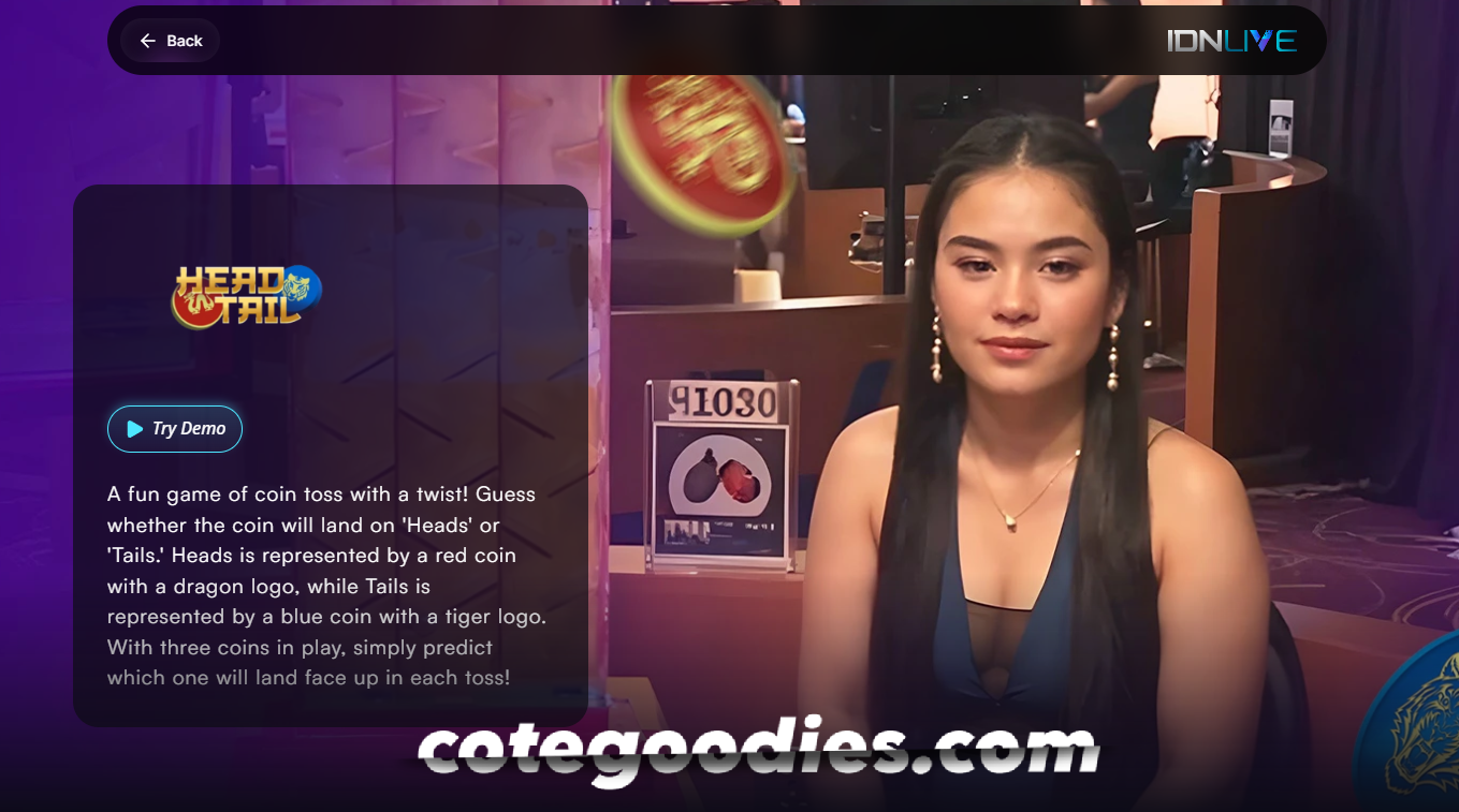 Sensasi Seru Bermain Head Tail di Live Casino IDN: Cepat, Sederhana, dan Menguntungkan
